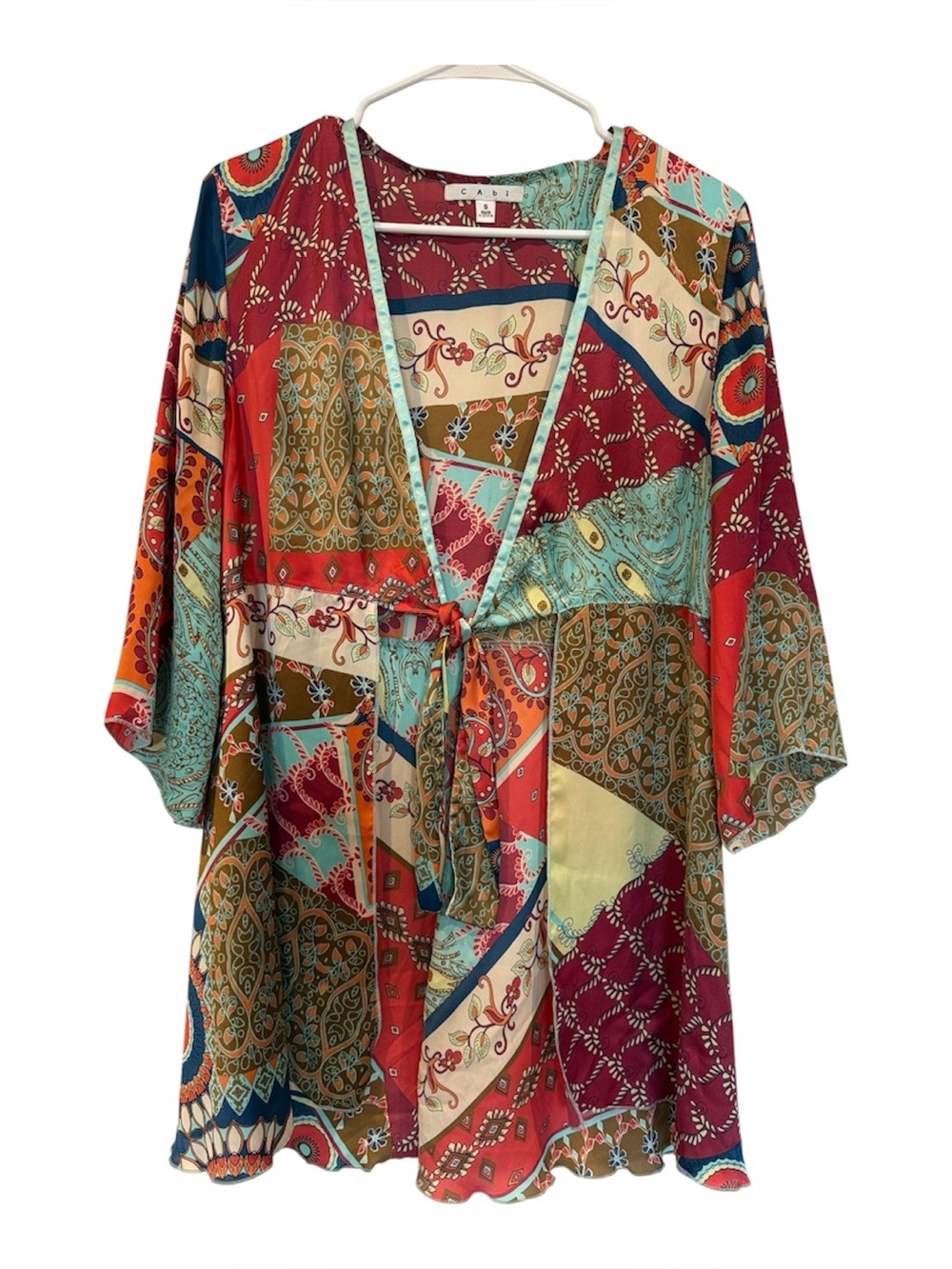 CAbi Multicolor Kimono Top